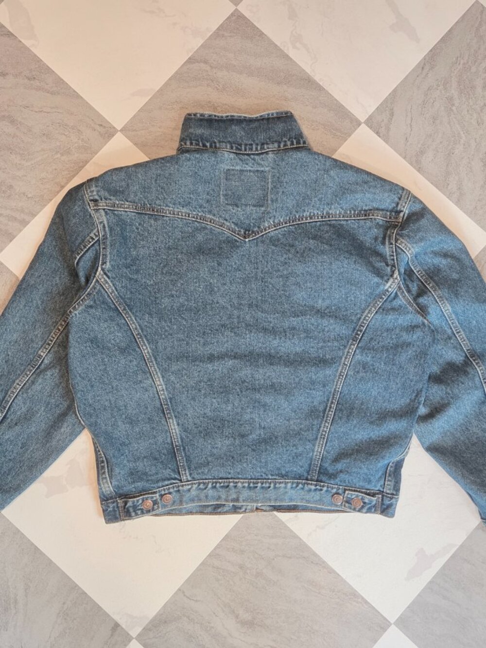 Vintage 1994 Levi’s Denim Trucker Jacket Men’s M 90s Blue Jean 75525 - Picture 7 of 7